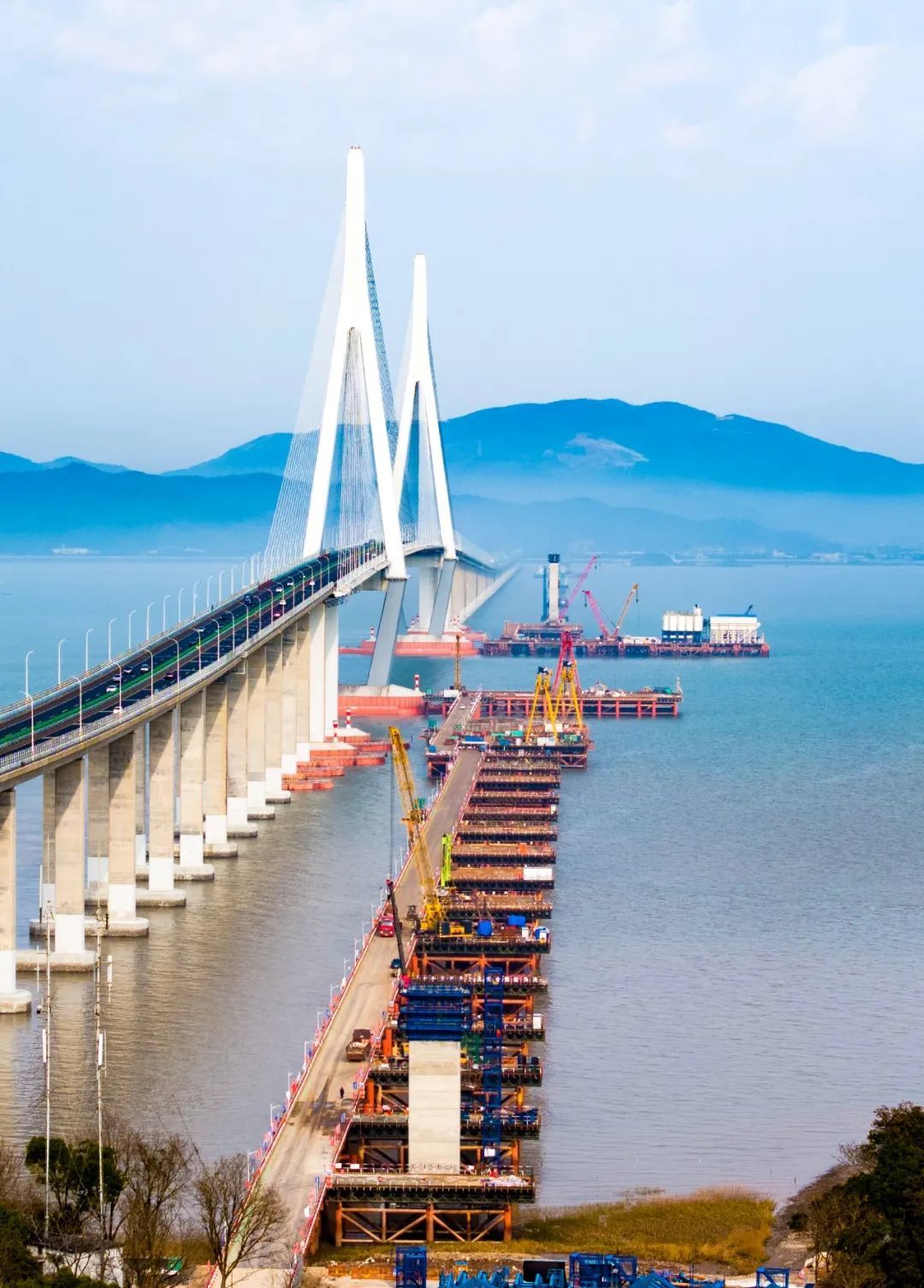 台湾同意建设跨海大桥图片