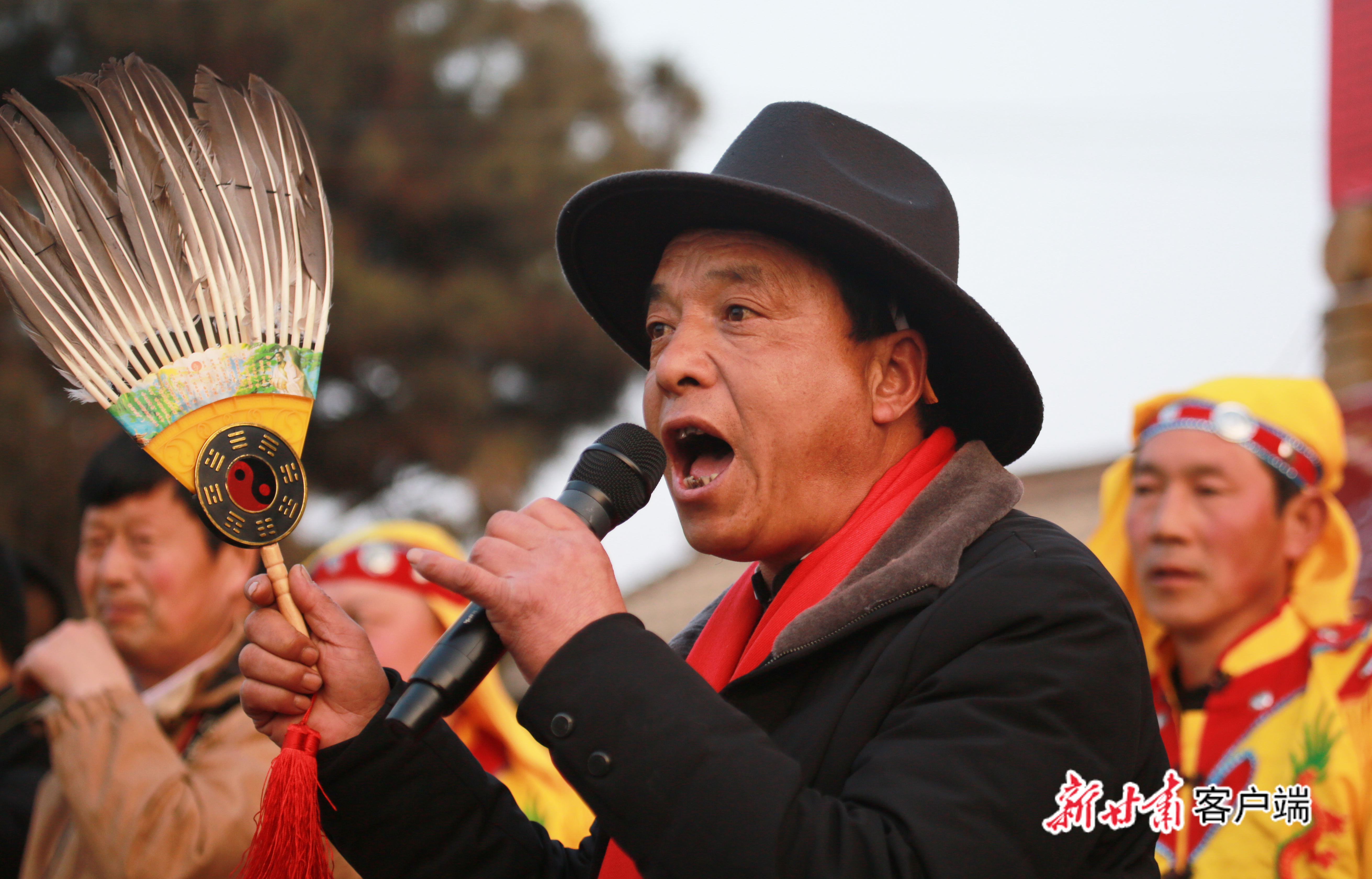 春官说诗表演现场　冯明贵　摄