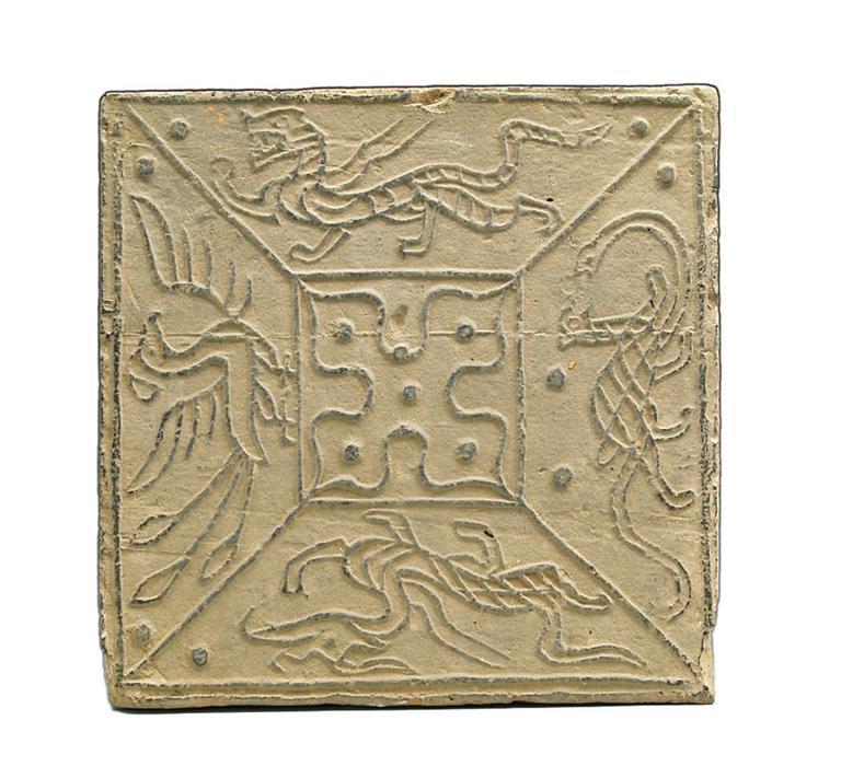 汉模印四灵画像砖(张掖市博物馆藏)