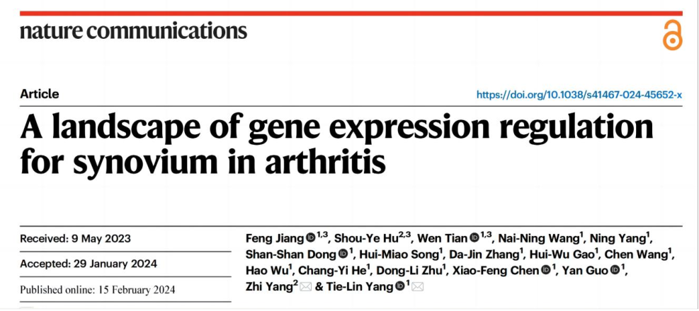 在《nature communications》杂志发表题为"a landscape of gene