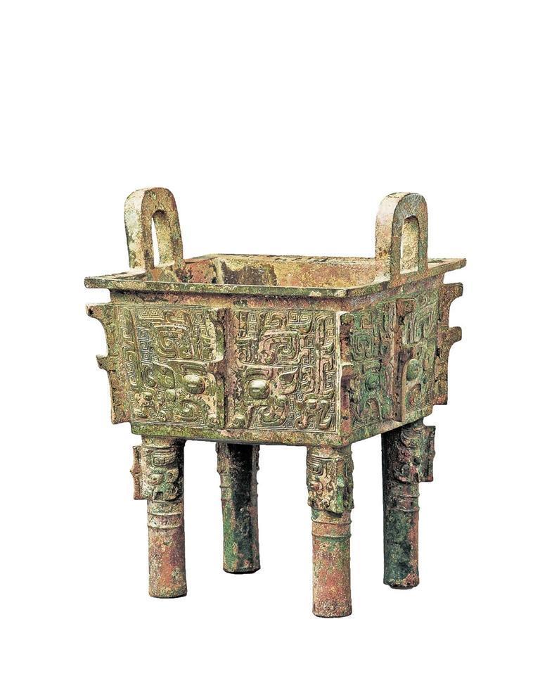 西周“阝爰伯”铜方鼎(甘肃省博物馆藏)