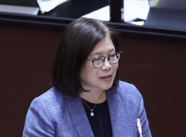 台媒称,管碧玲擅自更改“海委会”的报告名。图自台湾《联合报》