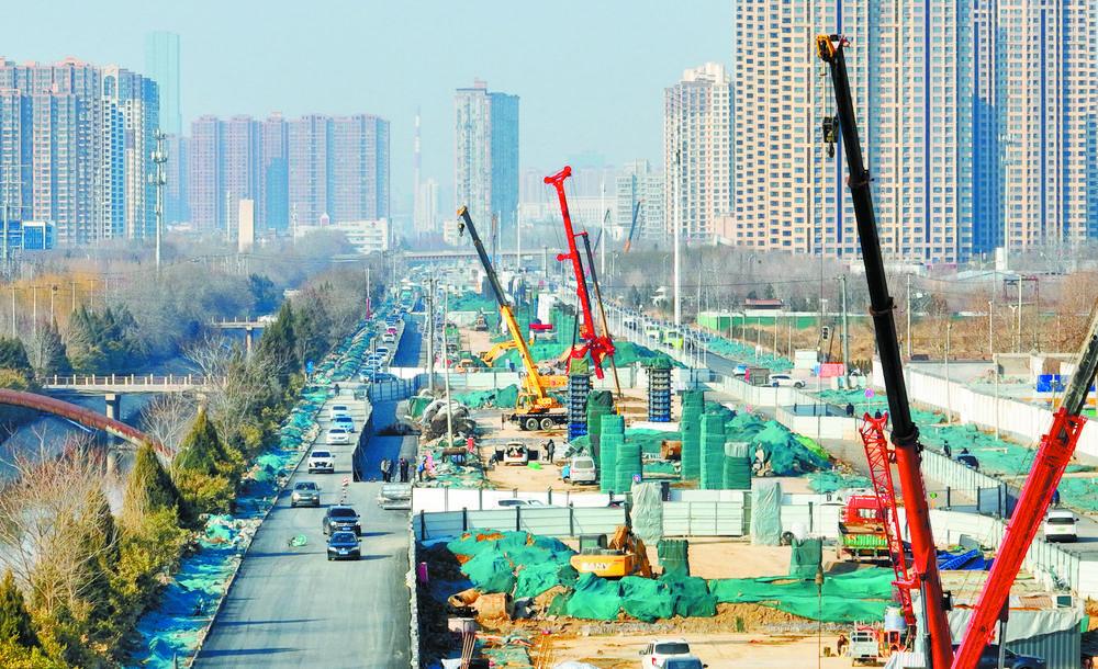 石家庄裕翔街快速连通工程正加速推进。