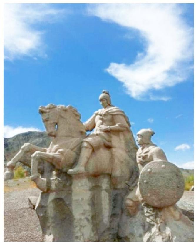 霍去病西征雕塑　吕宁摄