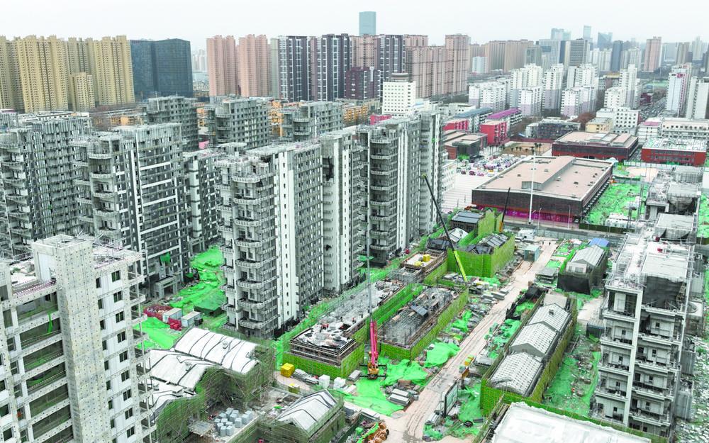 和平东路片区各项工程加紧建设。