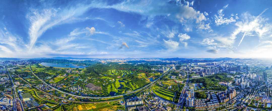 深圳市光明区正在大力建设科学之城，产业之城。图为光明区城区图。（资料图片）