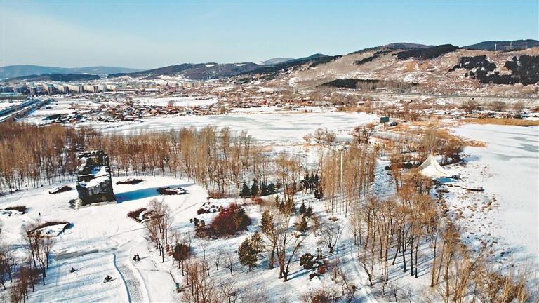 鸡西市恒山国家矿山公园一角