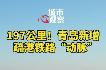 197公里！青岛新增疏港铁路“动脉”