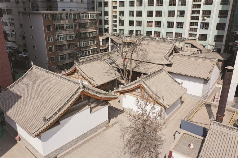 鸟瞰广福寺全景