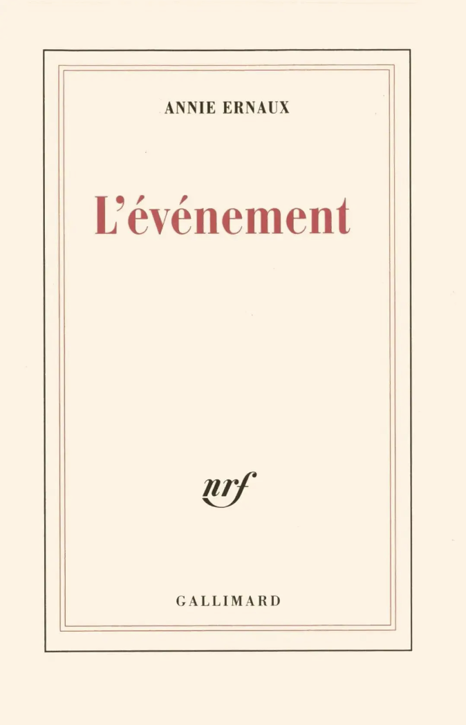 《L’Événement》法文版书封