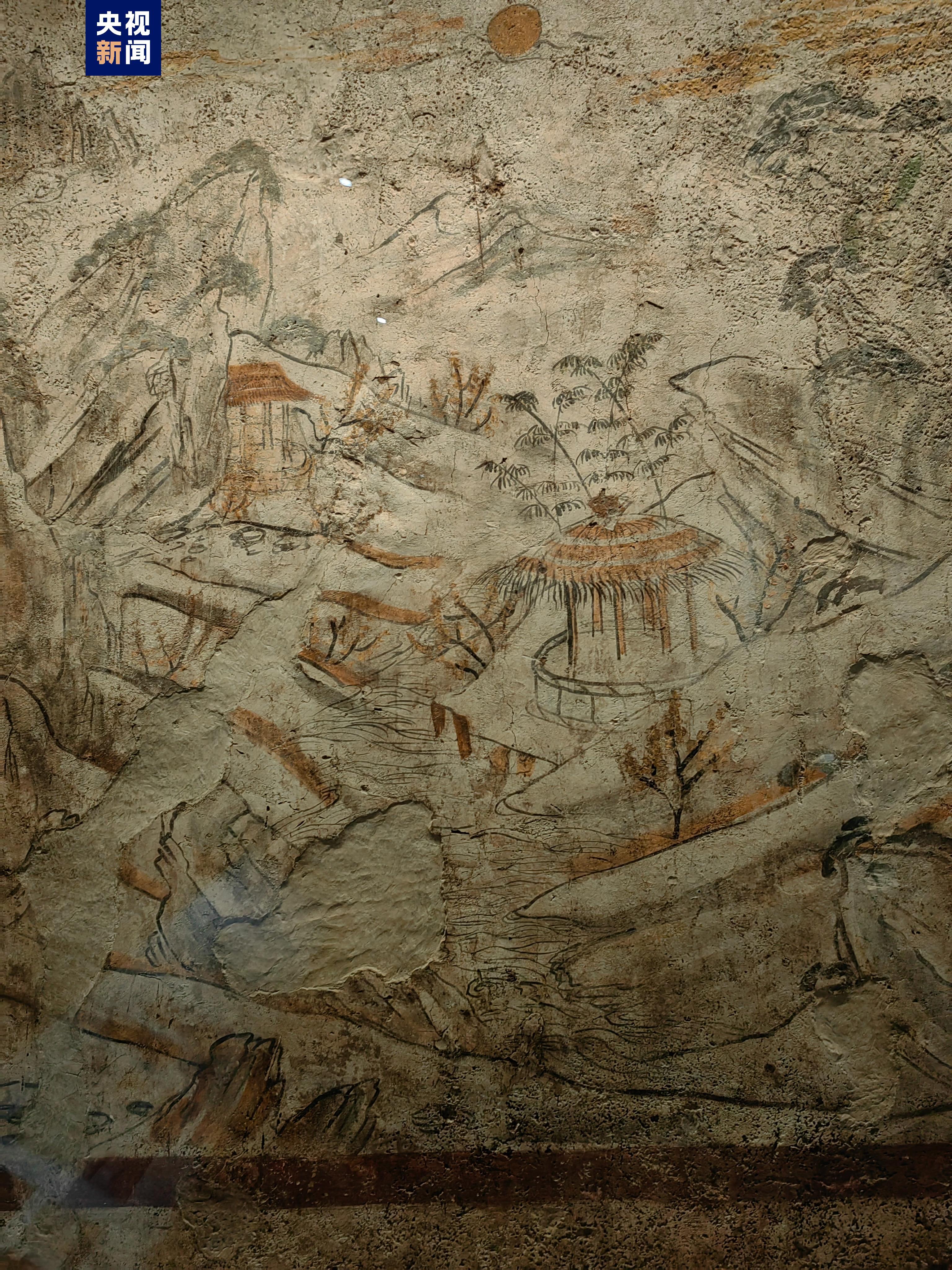 陕历博唐韩休墓壁画首次集中对公众展出