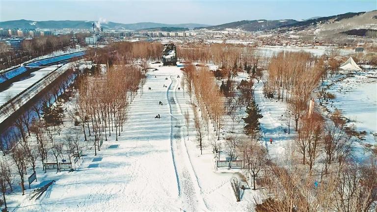 鸡西市恒山国家矿山公园正门