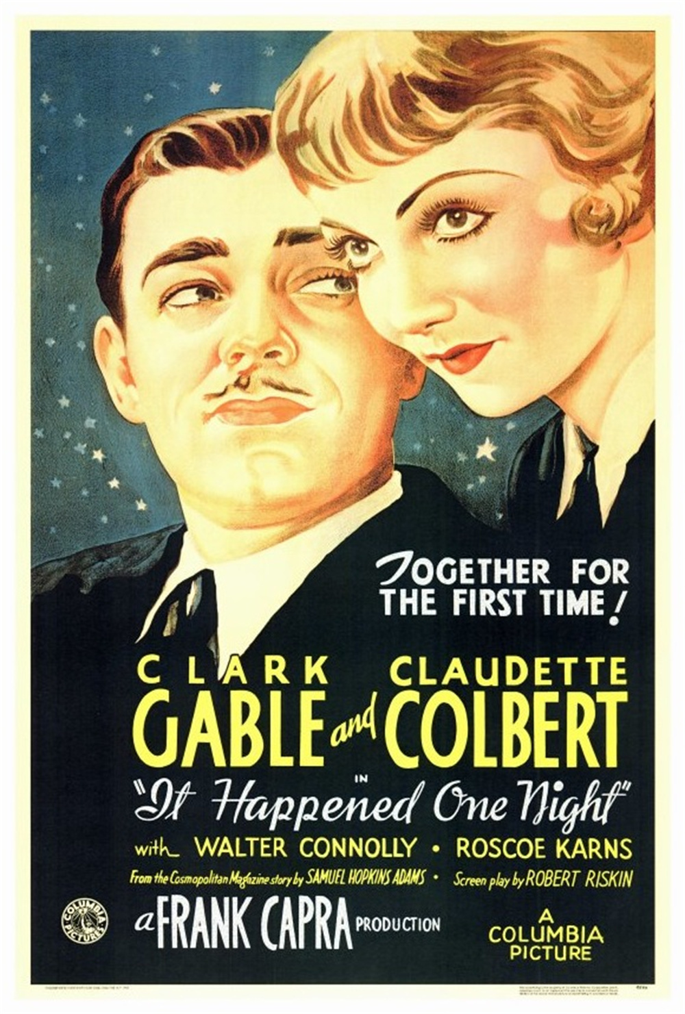 1934年，哥伦比亚首次凭借《一夜风流》问鼎奥斯卡最佳影片大奖。