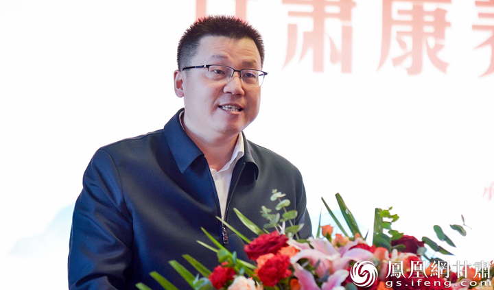 甘肃省文化和旅游厅党组成员、副厅长王治纲说，本次大会将推动甘肃文旅市场持续火爆。马斌　摄