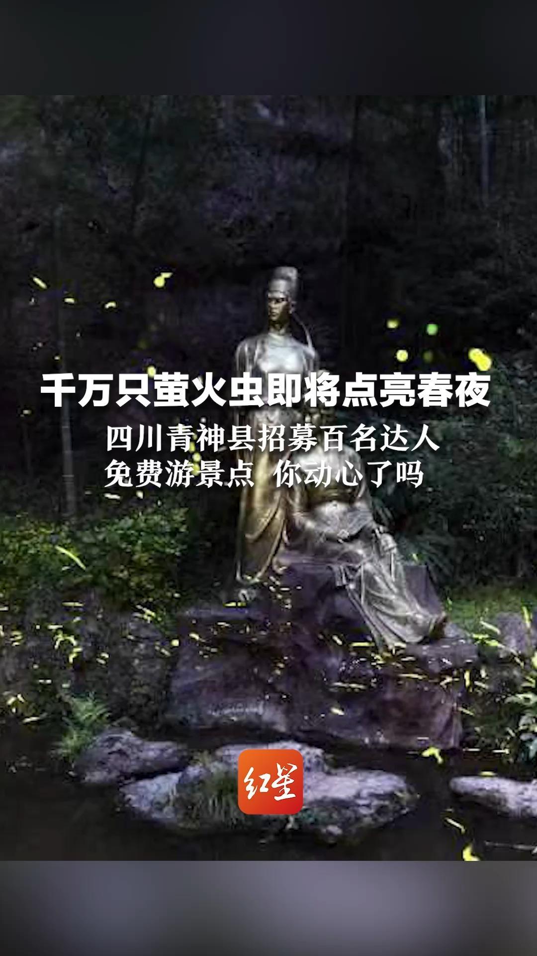 千万只萤火虫即将点亮春夜四川青神县招募百名达人免费游景点你动心了