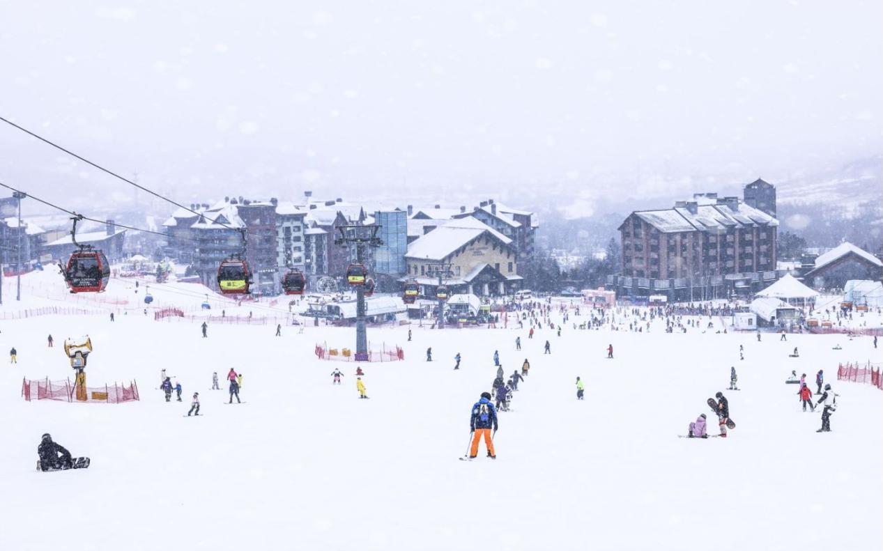 万科松花湖滑雪场。