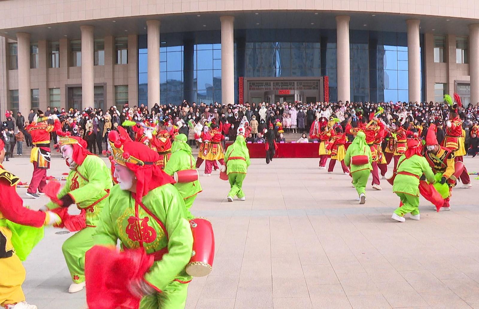 当清河腰鼓遇上广场舞　永昌这个组合有啥不“遗”样