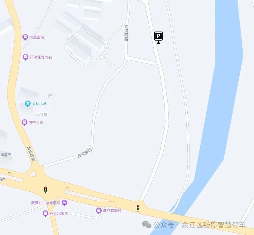 ▲上井公园2号停车场（上井公园西侧靠近果喜桥）