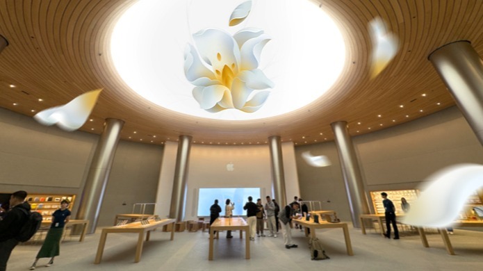 自带玉兰花香的苹果店？Apple 静安提前探店！