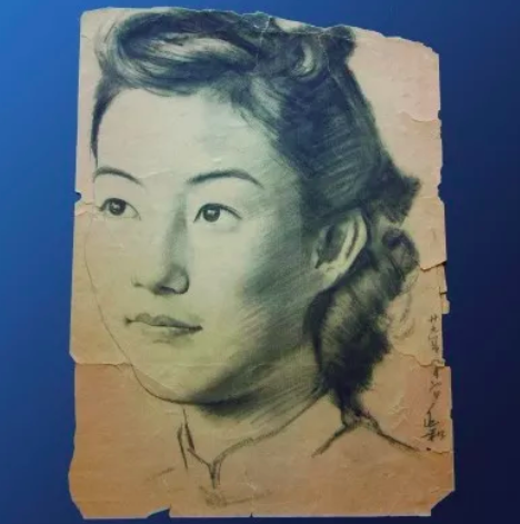 邵芳头像（蒋兆和1940年绘）