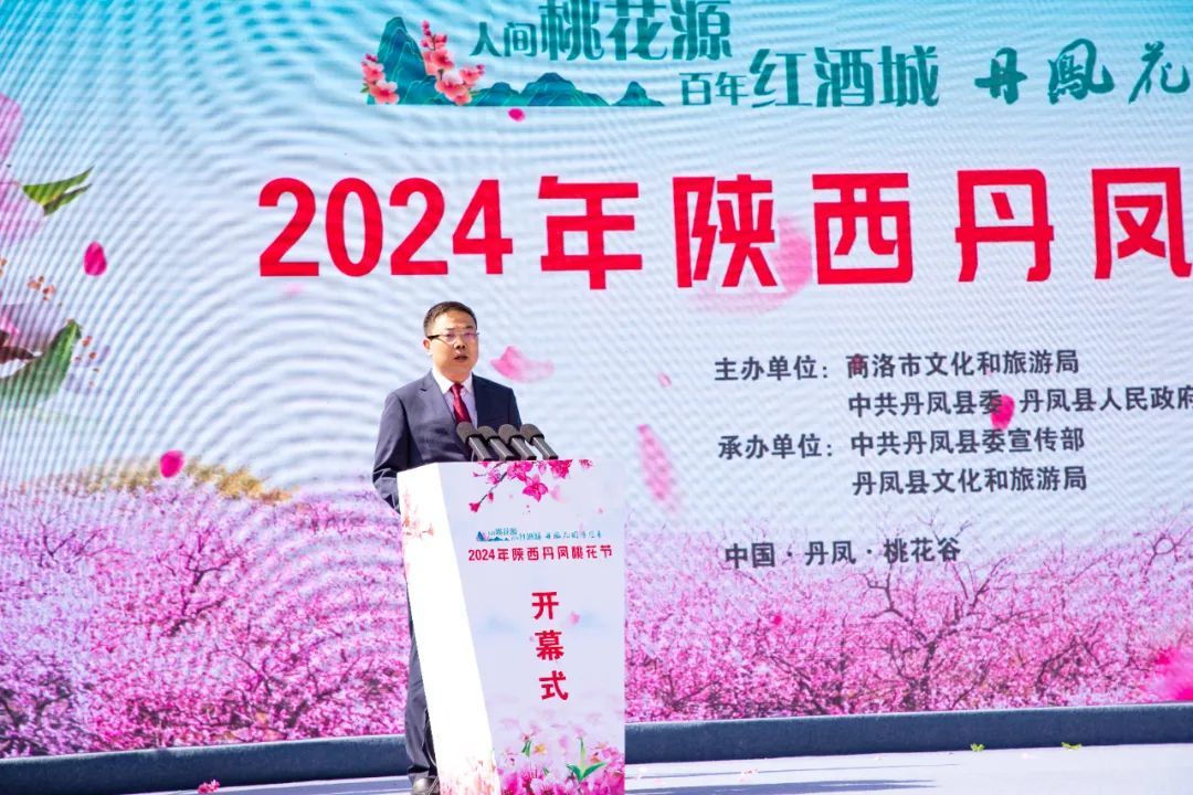 丹凤县委书记郭安贵致辞商洛市副市长温琳讲话商洛市委常委,市委宣传