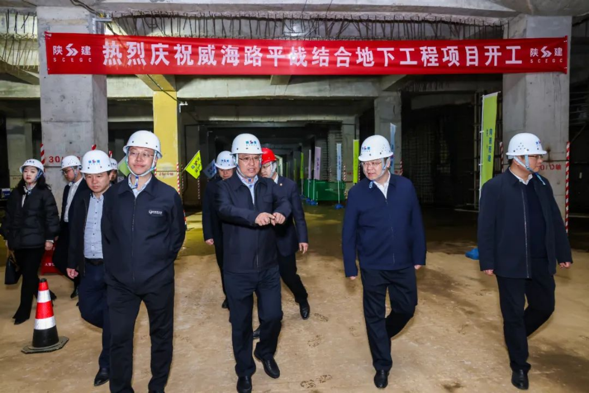 青岛第一个大型融合式人防综合体地下工程正式开工