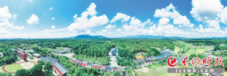 长沙县开慧镇航拍图。均为开慧镇供图