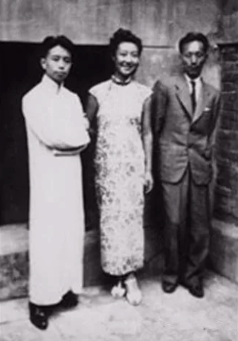 左起：陈少梅、邵芳、蒋兆和