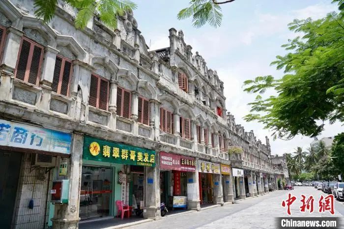 图为文南老街南洋风情浓郁。陈英清 摄