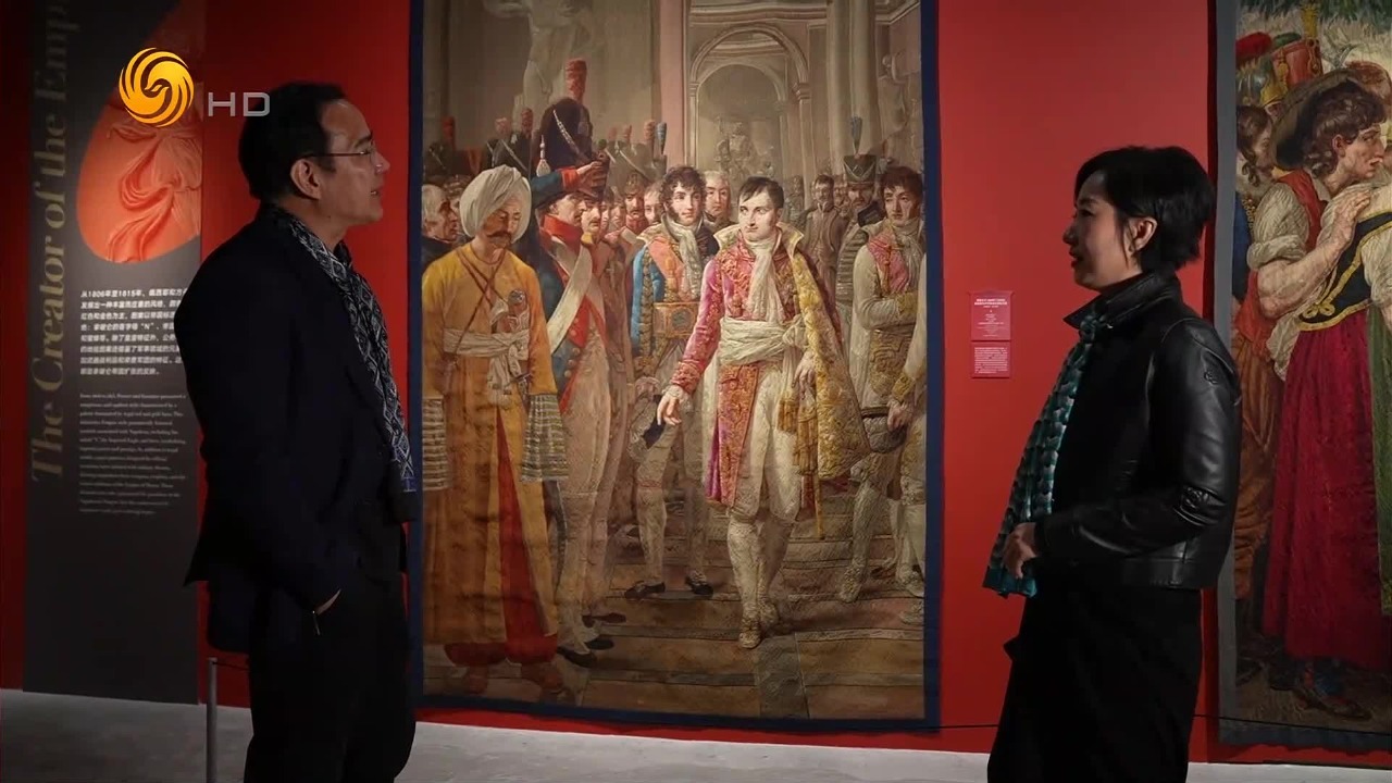 当丝织品邂逅油画，来自法国宫廷最高级的手工挂毯，包含拿破仑的一大特点