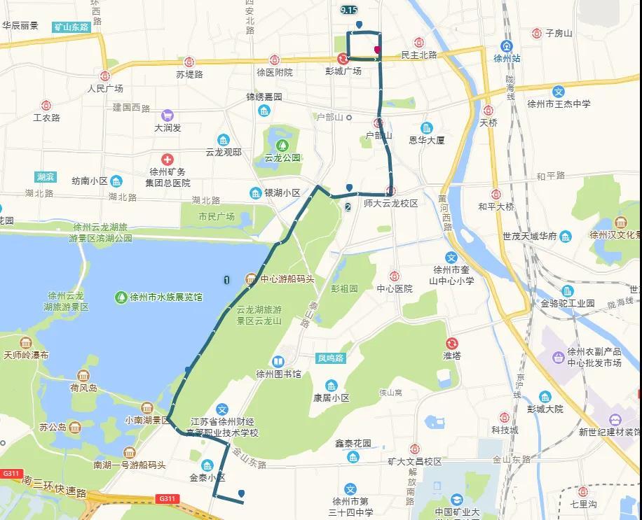 徐州3路公交车路线图图片