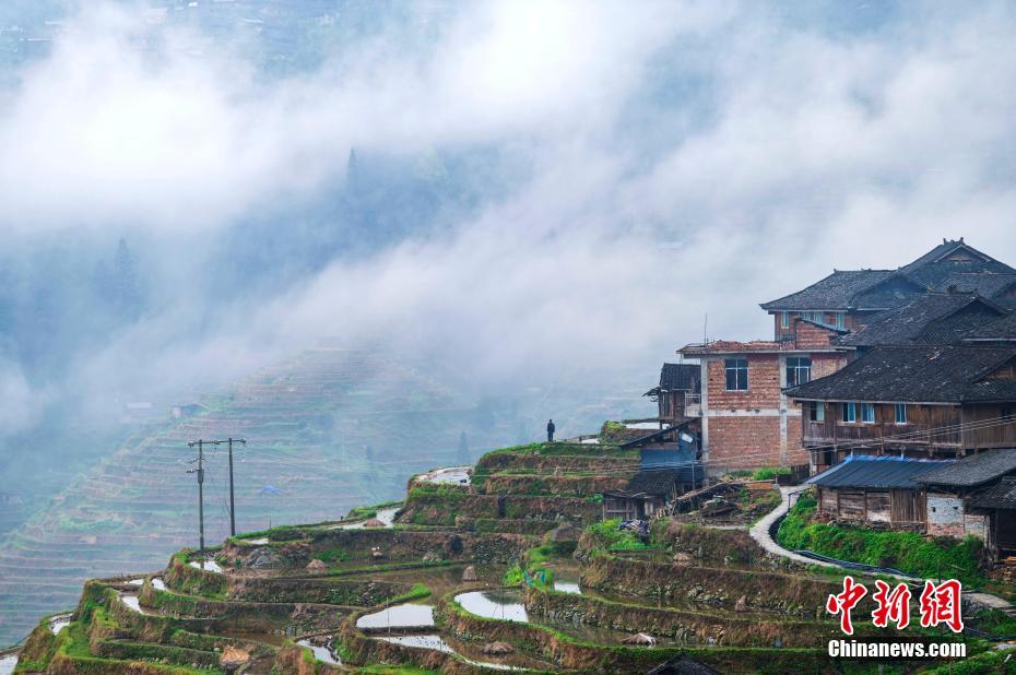 贵州从江梯田宛如水墨画卷