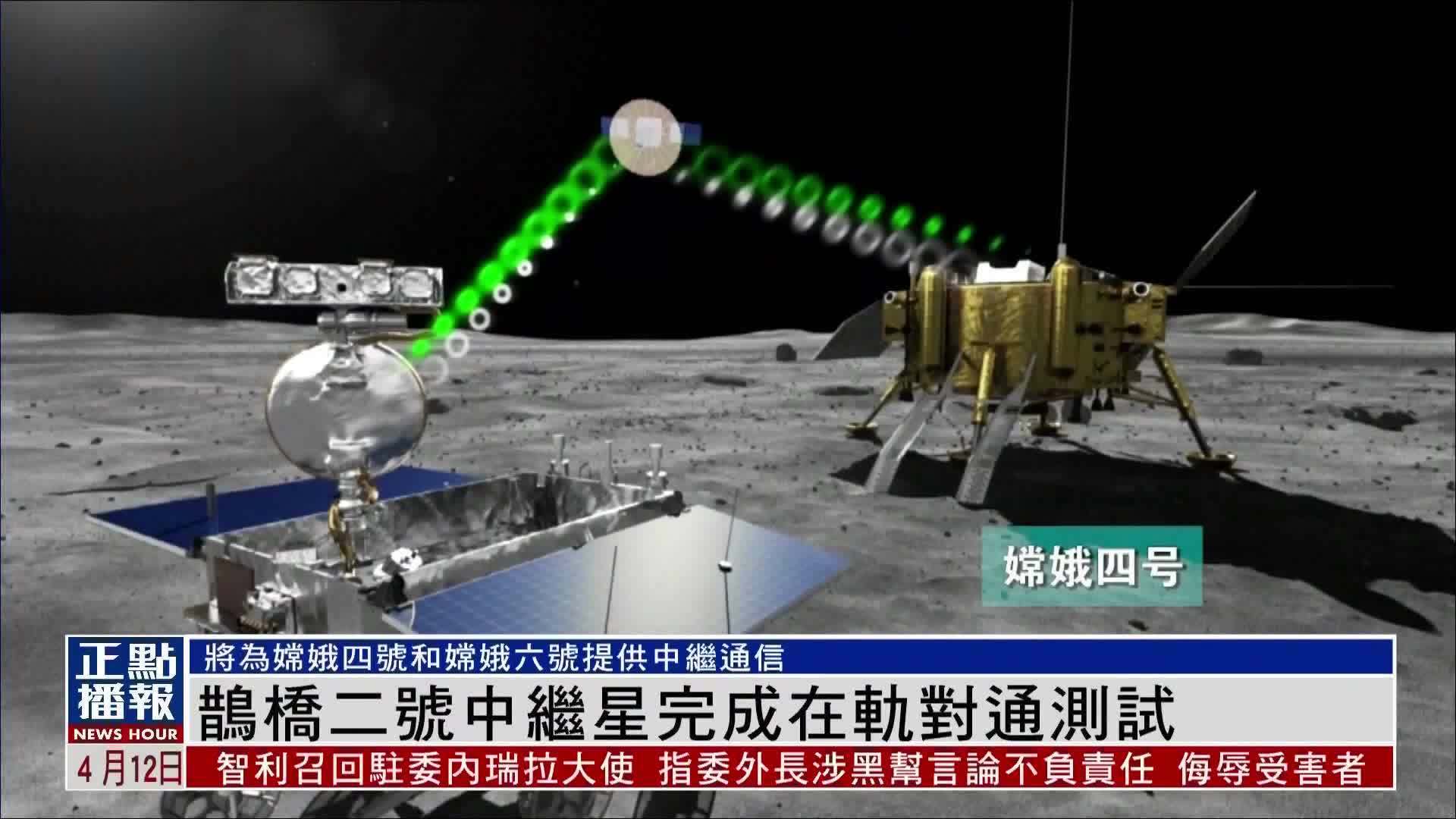 鹊桥二号中继星完成在轨对通测试