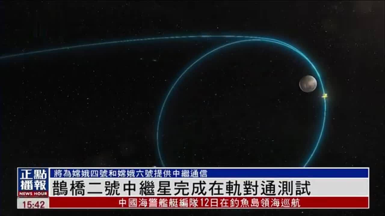 鹊桥二号中继星完成在轨对通测试