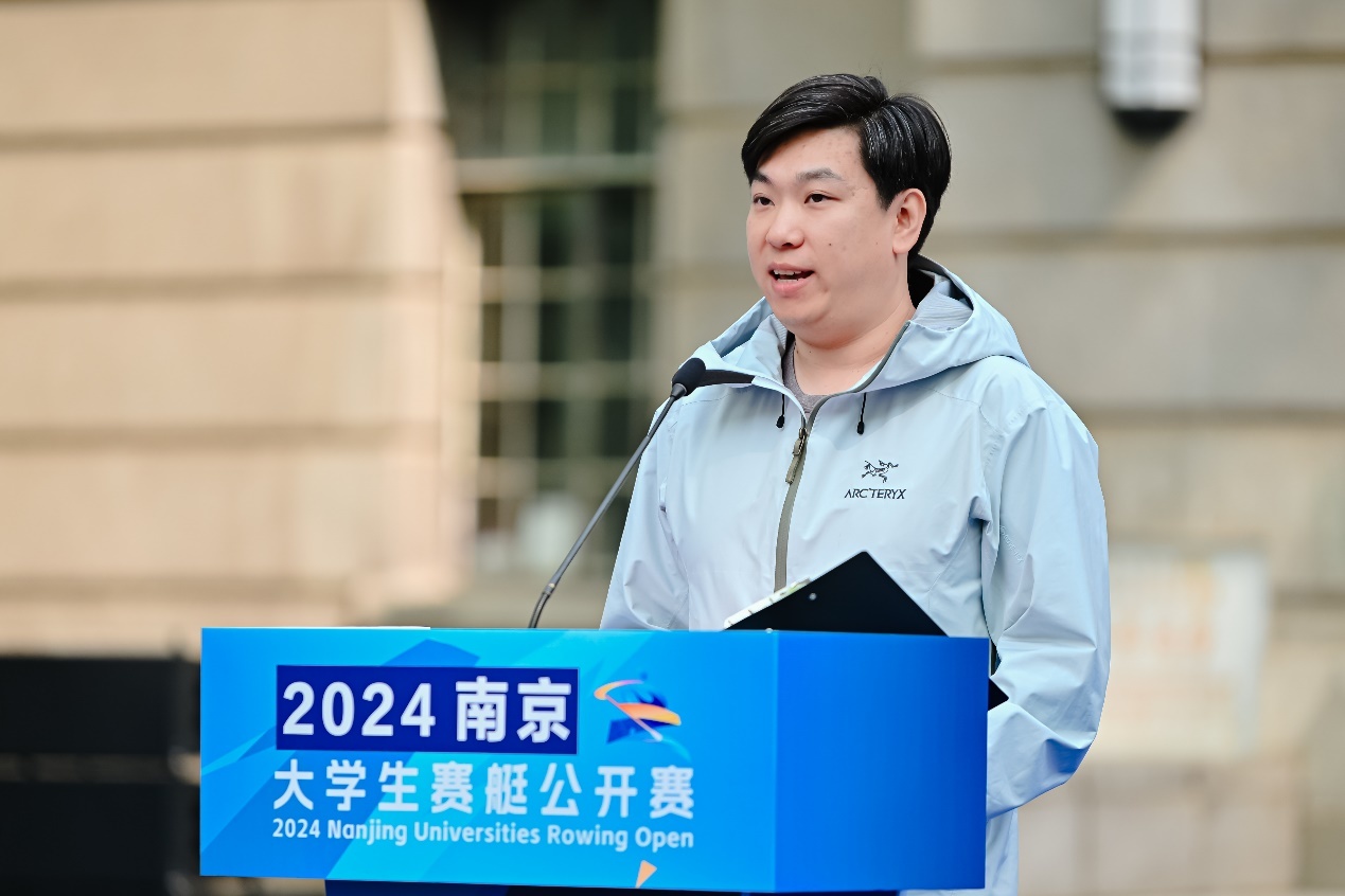 “2024南京·大学生赛艇公开赛”总导演吴迪。南京市体育局供图