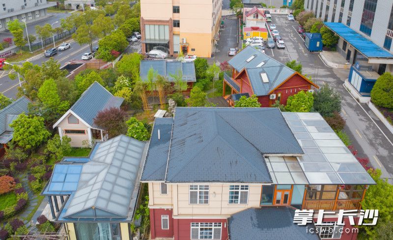 湖南隆鑫住宅工业有限公司的装配式“绿色农房”样板房。