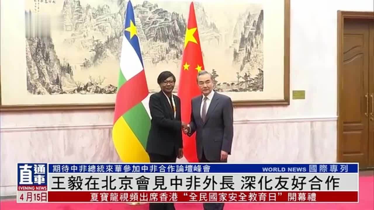王毅在北京会见中非外长 深化友好合作