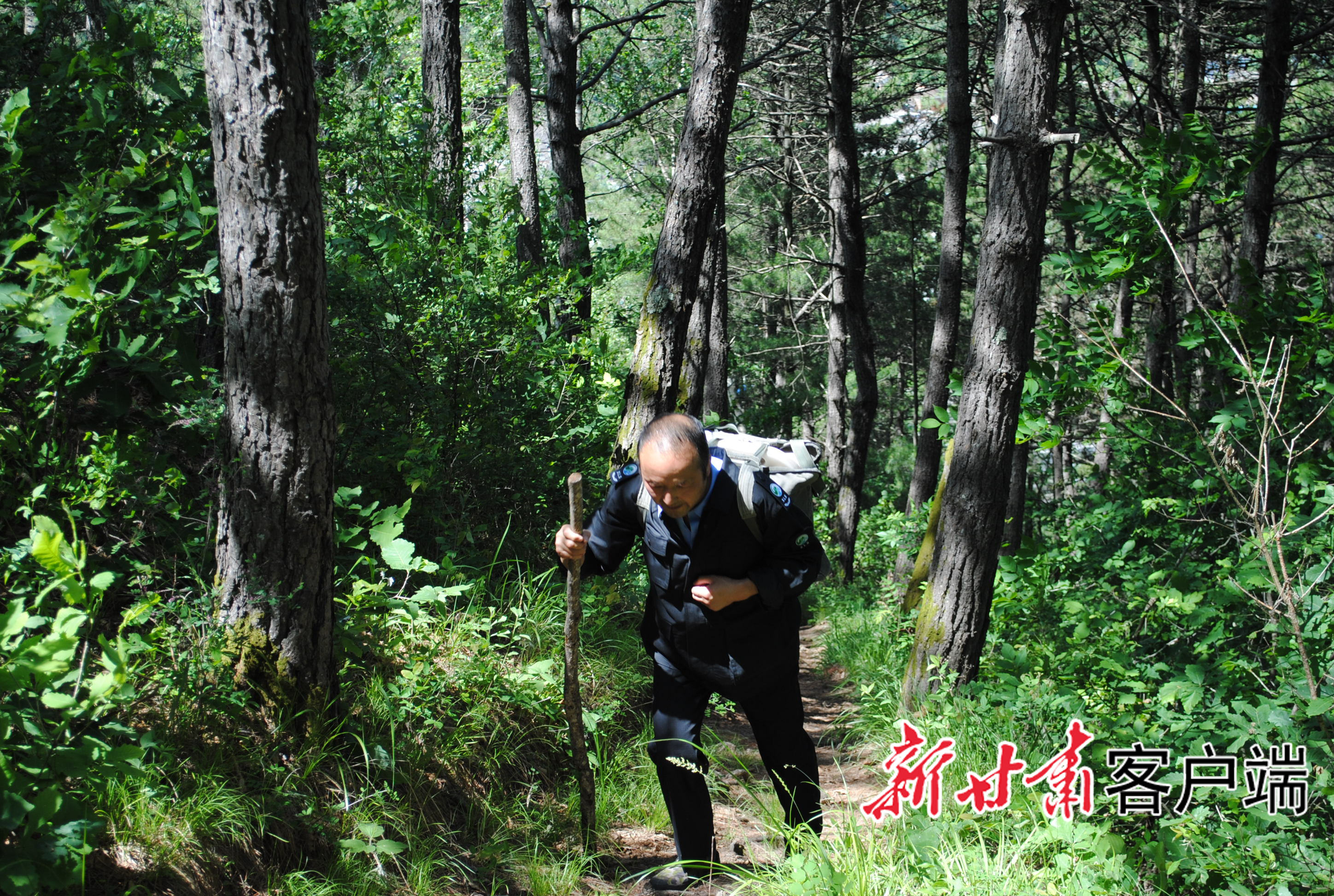 金国徽背物资上山