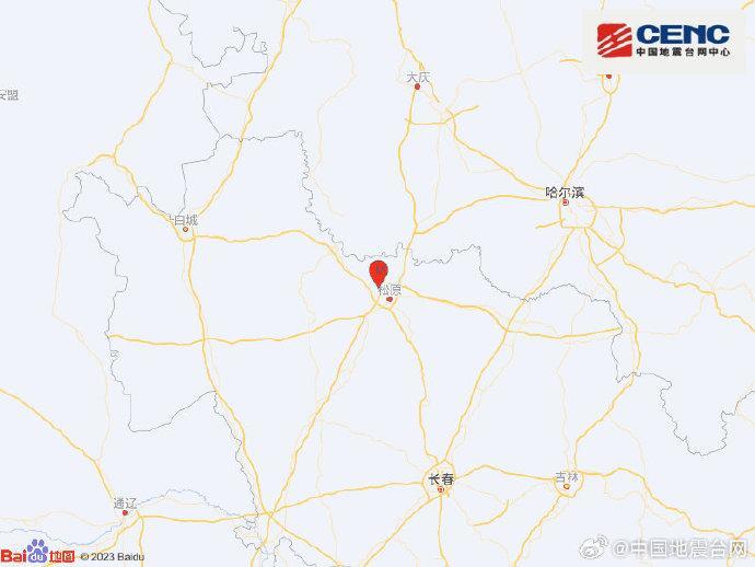 图自“中国地震台网”官方微博