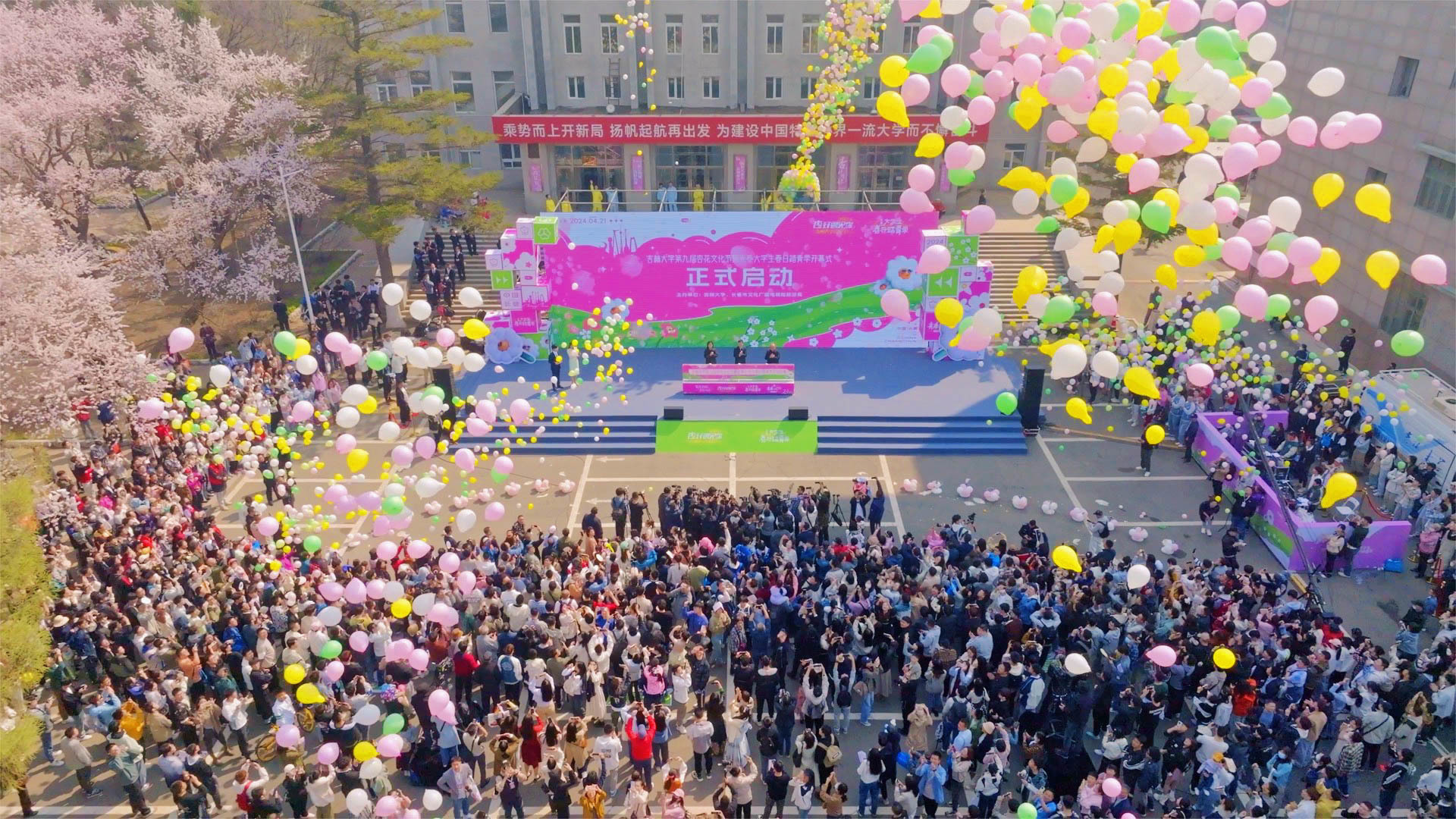 春和景明里的长春 吉大杏花绽放踏青季精彩启幕