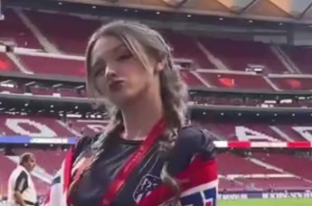 来自乌兹别克斯坦的马竞女球迷谁看了不迷糊啊