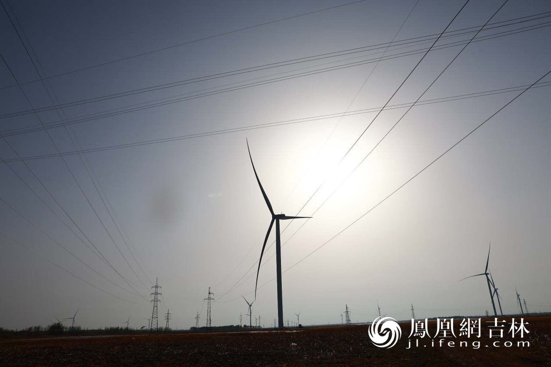 通榆华能八面风电场。凤凰网吉林 王振东/图