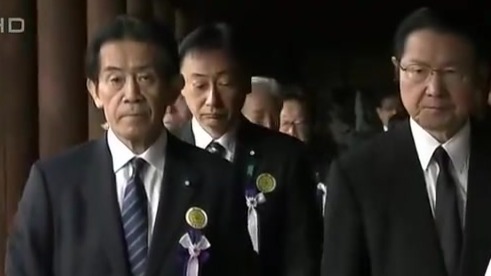 日本90名国会议员集体参拜靖国神社