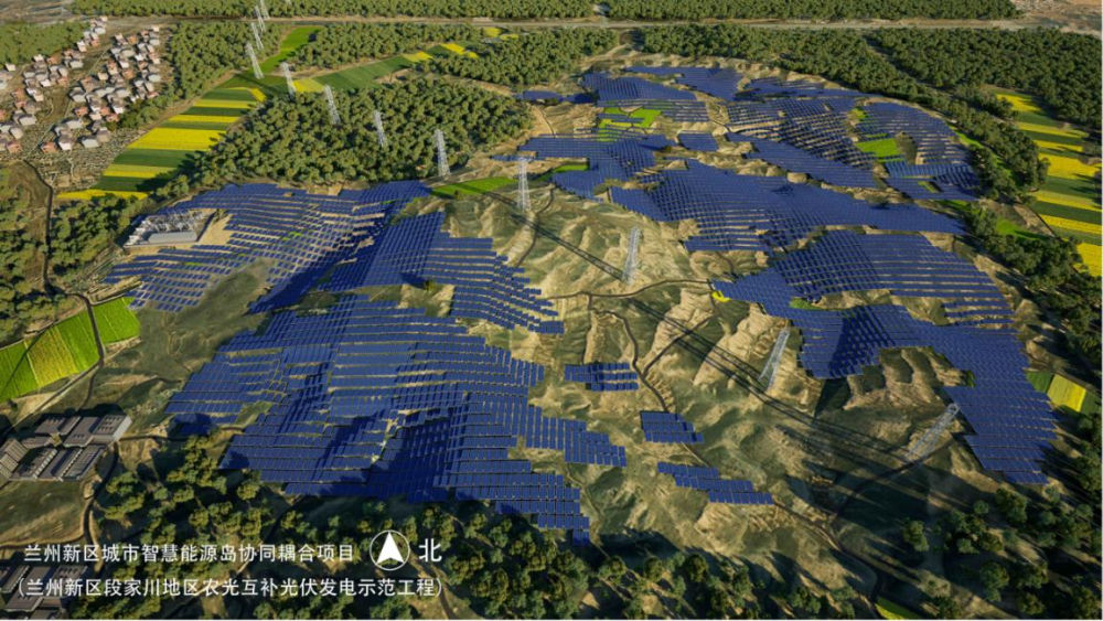 这是兰州新区城市智慧能源岛协同耦合项目概念图（中建二局三公司供图）
