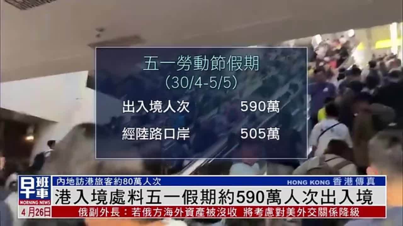 香港入境处料五一假期约590万人次出入境