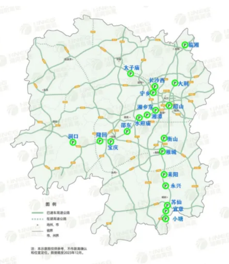 “五一”假期繁忙服务区分布图