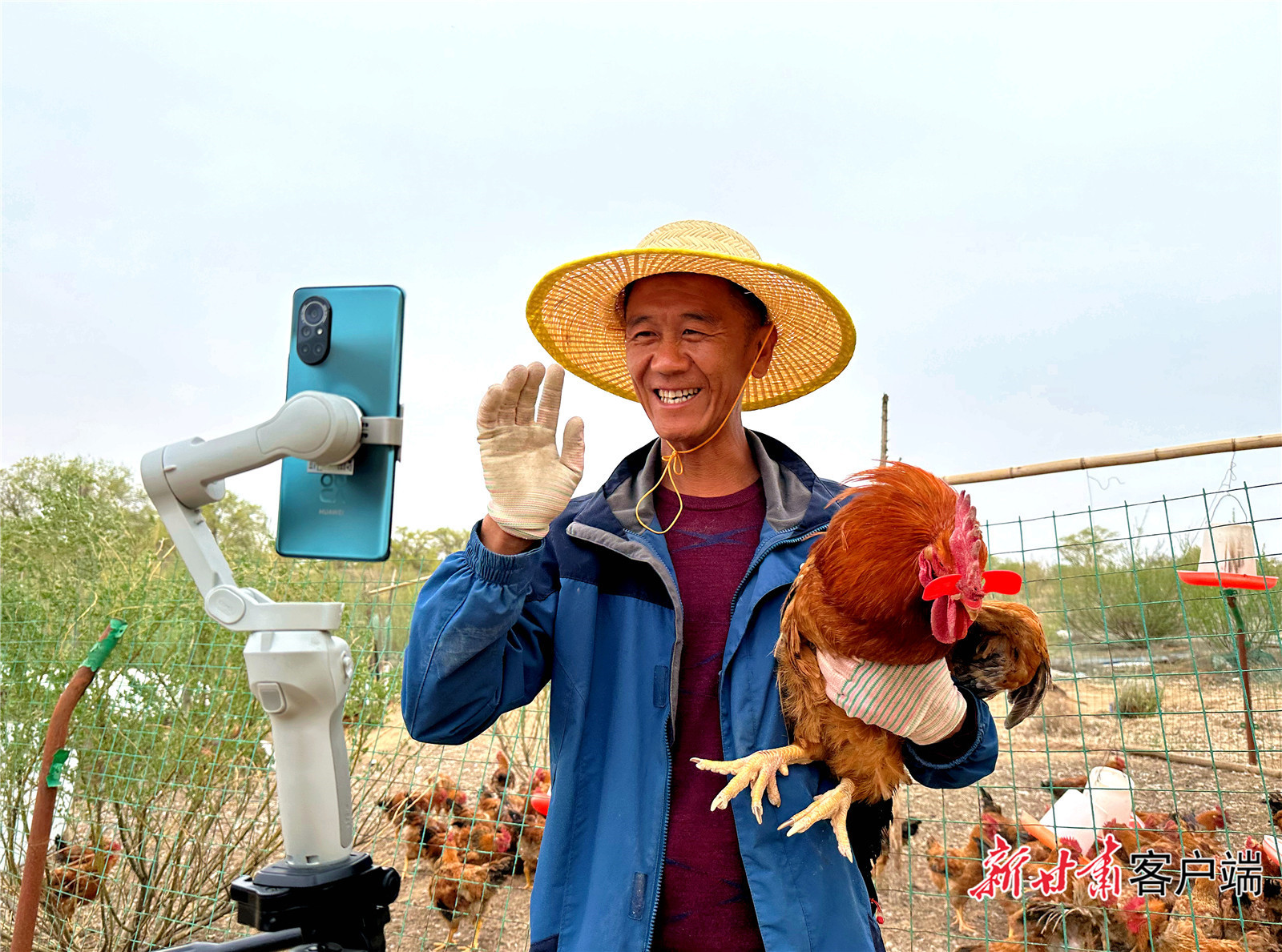 郭玺在直播带货　新甘肃&middot;甘肃日报记者　金奉乾　摄