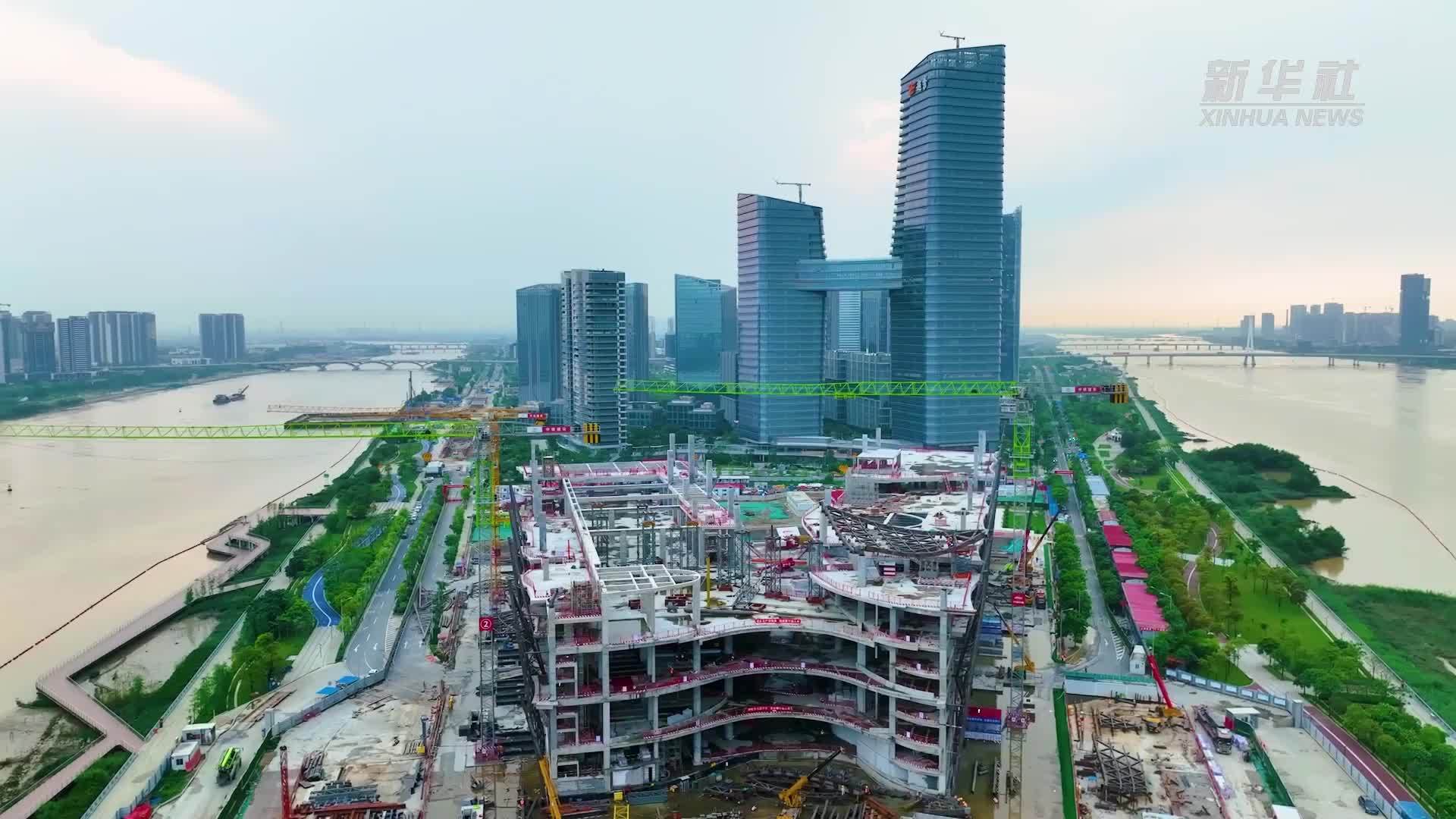 大湾区科学论坛永久会址项目进入钢结构施工阶段