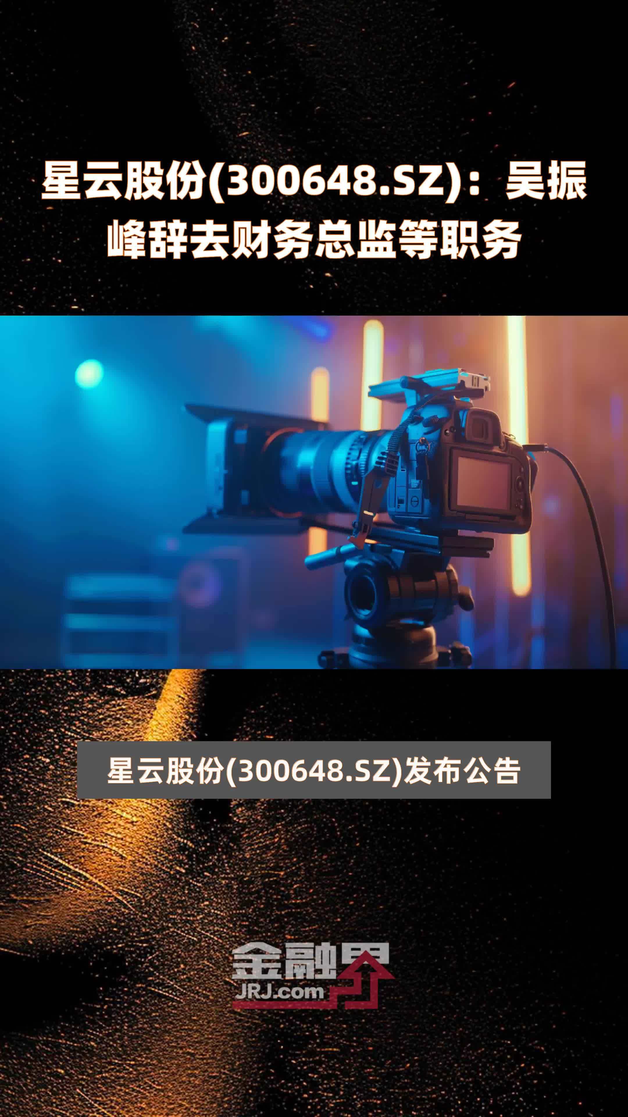 星云股份(300648.sz):吴振峰辞去财务总监等职务 |快报