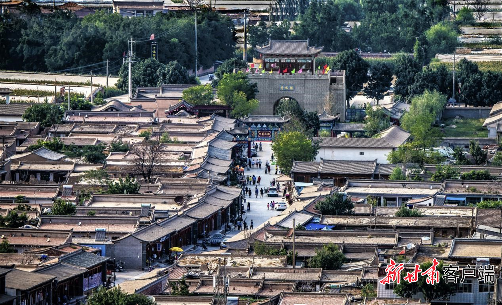 青城古镇　（图片由榆中县青城景区管理委员会提供）